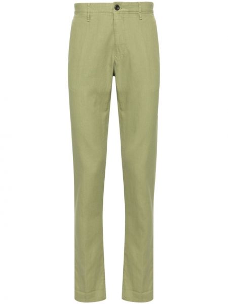 Bavlněné kalhoty Incotex zelené