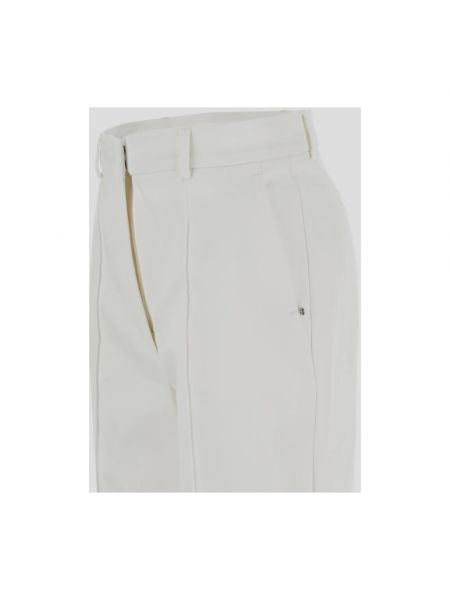 Pantalones de algodón Sportmax blanco