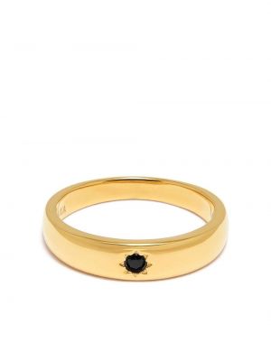 Krištáľový prsteň Nialaya Jewelry zlatá