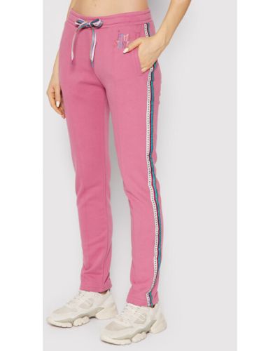 Pantaloni sport slim fit Femi Stories roz