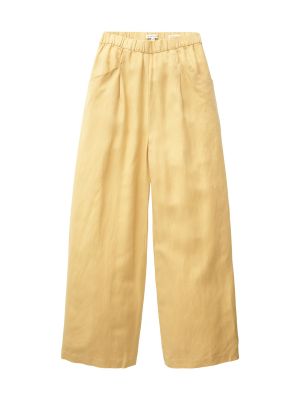 Широки панталони тип „марлен“ Tom Tailor жълто