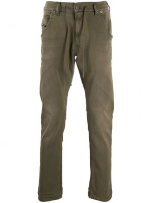 Pantalones de cintura baja Diesel verde