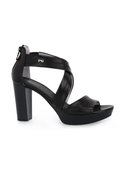 Elegante sandale mit absatz mit hohem absatz Nerogiardini schwarz