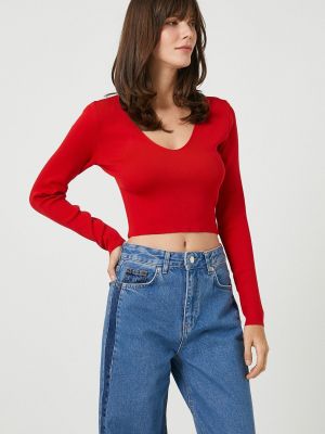 Pieguļošs džemperis Koton sarkans