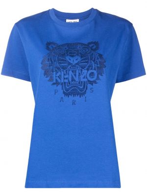Tigrované tričko Kenzo modrá