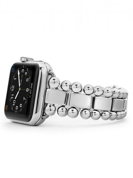 Браслет для часов Apple Smart Caviar из нержавеющей стали, мм LAGOS, Silver