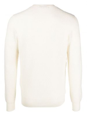Vilnas džemperis ar apaļu kakla izgriezumu Fileria balts