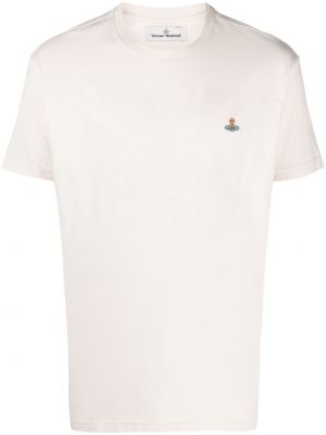 Bavlnené tričko Vivienne Westwood béžová