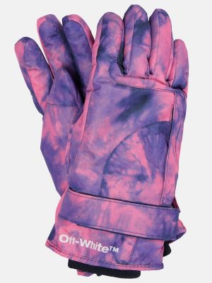 Ръкавици с tie-dye ефект Off-white бяло