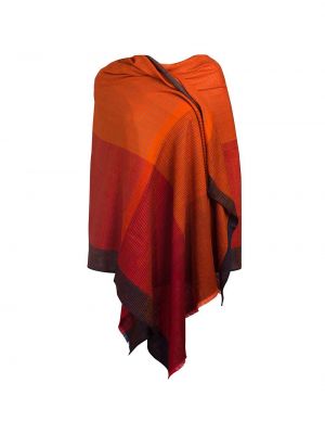 Кашемировый шерстяной шарф из шерсти мериноса Pure Luxuries London оранжевый