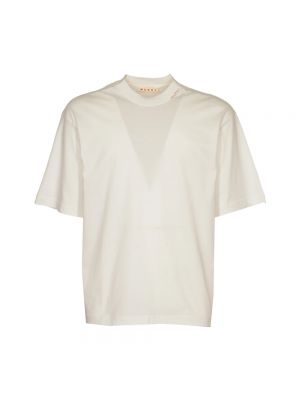 Jersey hemd aus baumwoll Marni weiß