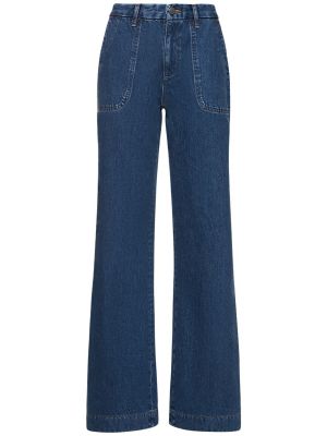 Voľné džínsy s rovným strihom A.p.c. modrá