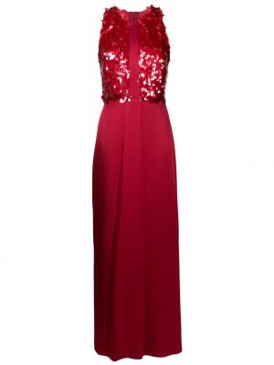 Вечерна рокля с пайети без ръкави Gloria Coelho червено