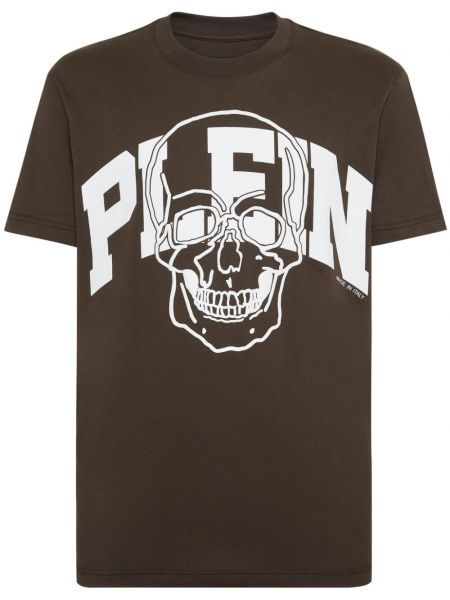 T-shirt Philipp Plein brun