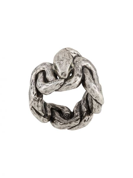 Prsten s hadím vzorem Goossens stříbrný