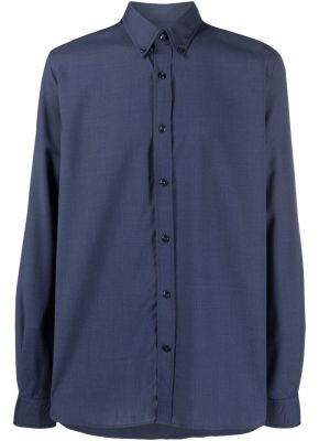 Vilnonė marškiniai Woolrich mėlyna