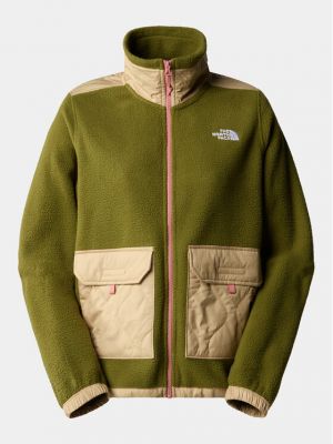 Fliso džemperis The North Face žalia