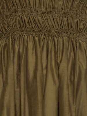 Robe longue en soie en coton Matteau