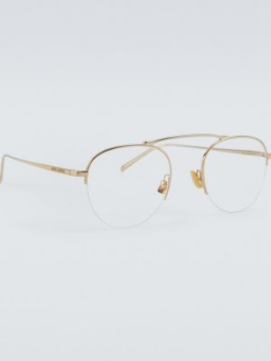 Lapos talpú szemüveg Saint Laurent aranyszínű