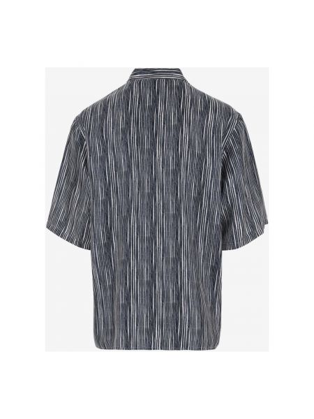 Camisa de seda a rayas Giorgio Armani