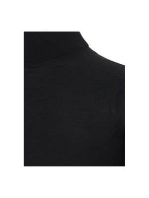 Jersey cuello alto con cuello alto de tela jersey Colombo negro
