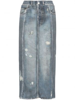 Midi sukně Acne Studios modré