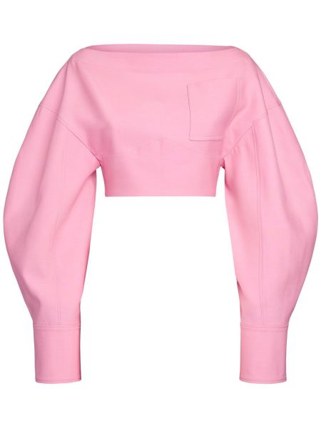 Silke uld top Jacquemus pink