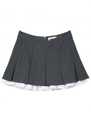 Πλισέ φούστα mini με βολάν Shushu/tong