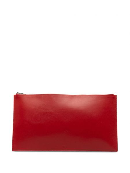 Geantă plic din piele Christian Dior Pre-owned roșu