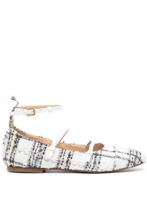 Nizki čevlji s karirastim vzorcem iz tvida Thom Browne