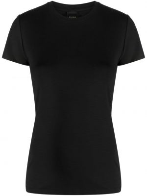 Jersey majica z okroglim izrezom Pinko črna