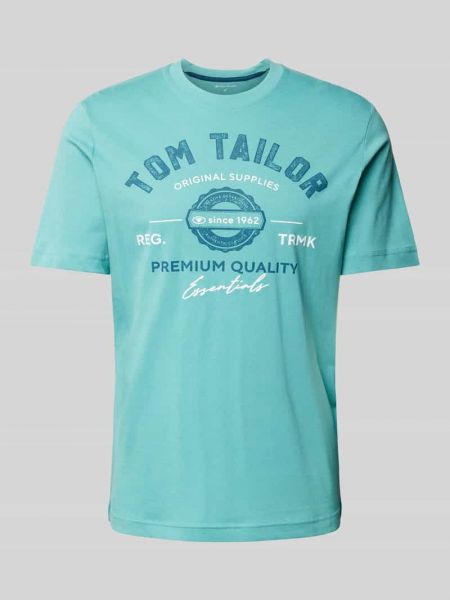 Koszulka z nadrukiem Tom Tailor niebieska