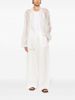 Průsvitné hedvábné sako Atu Body Couture bílé