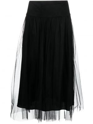 Plisovaná tylová sukňa Zimmermann čierna