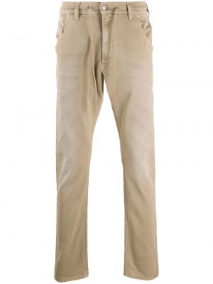Pantalones de cintura baja Diesel marrón