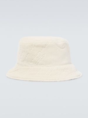 Памучна шапка Berluti бяло