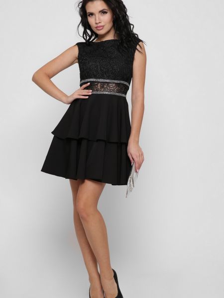 Бавовняна сукня міні Carica чорна