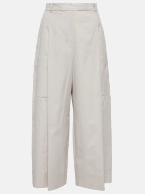 Pantalones de algodón bootcut 's Max Mara azul