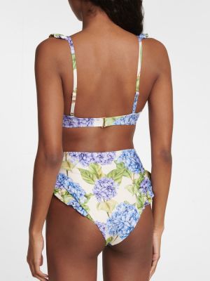 Bikini s cvjetnim printom Agua By Agua Bendita ljubičasta