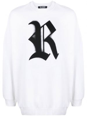 Oversize sweatshirt aus baumwoll mit print Raf Simons