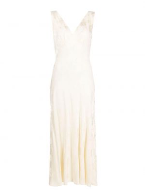 Φλοράλ μίντι φόρεμα Rixo λευκό