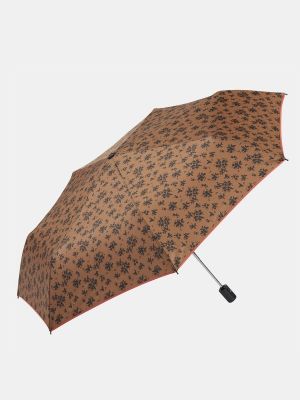 Paraguas de flores con estampado Ezpeleta marrón