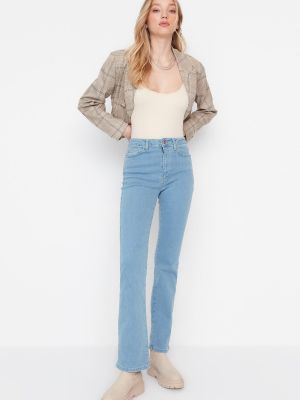 Zvonové džíny s vysokým pasem Trendyol