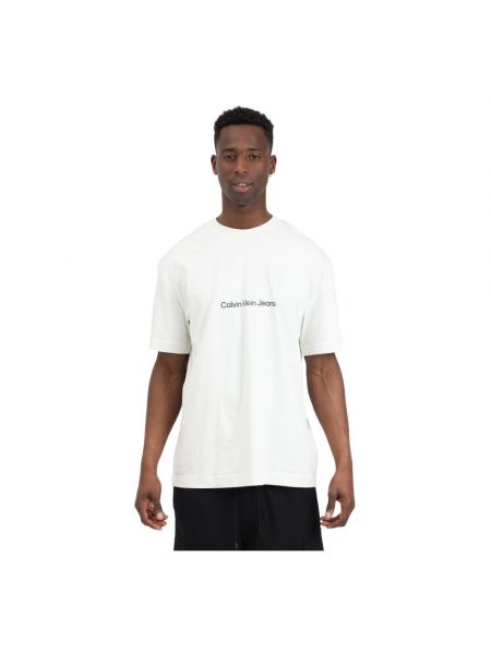 Koszulka bawełniana z nadrukiem Calvin Klein Jeans