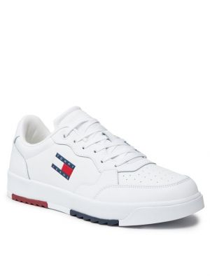 Sneakerși Tommy Jeans alb