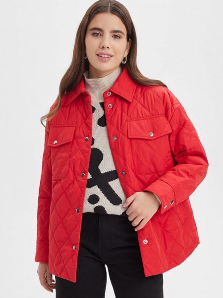 Утепленная демисезонная куртка Barmariska красная