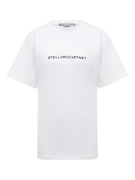 Хлопковая футболка Stella Mccartney белая