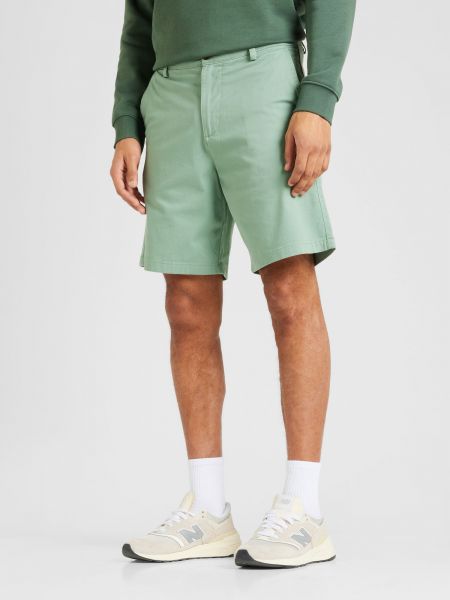 Bavlnené priliehavé šortky Selected Homme zelená
