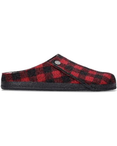 Pantofi loafer din fetru Birkenstock roșu