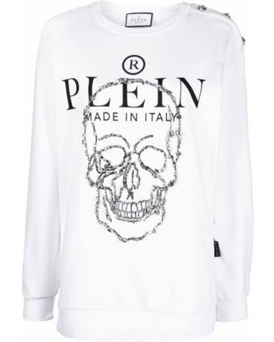 Långärmad t-shirt Philipp Plein vit